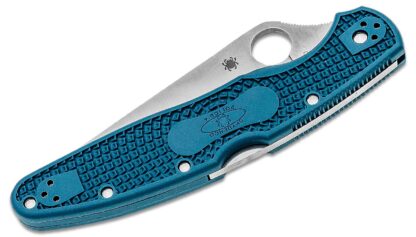 Spyderco POLICE 4 BLUE K390 PLAIN C07FP4K390 - Image 2