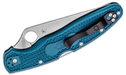 Spyderco POLICE 4 BLUE K390 PLAIN C07FP4K390 - Image 3