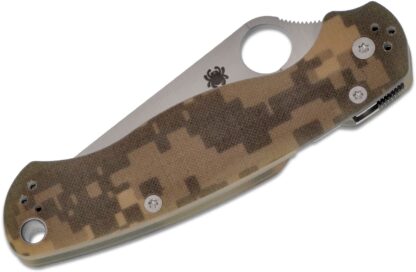 Spyderco PARA MILITARY 2 G-10 DIGITAL CAMO PLAIN C81GPCMO2 - Image 4