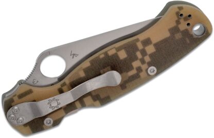 Spyderco PARA MILITARY 2 G-10 DIGITAL CAMO PLAIN C81GPCMO2 - Image 5