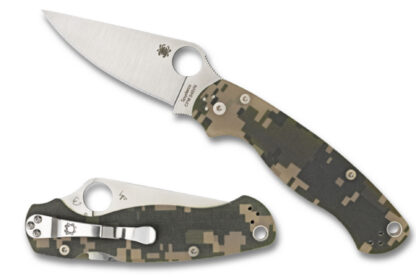 Spyderco PARA MILITARY 2 G-10 DIGITAL CAMO PLAIN C81GPCMO2 - Image 2