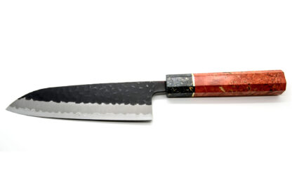 CUSTOM SANTOKU MORADO KURO-UCHI 165 MM - Ročaj Kyoto Sunset - Image 6