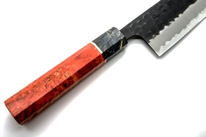 CUSTOM SANTOKU MORADO KURO-UCHI 165 MM - Ročaj Kyoto Sunset - Image 8